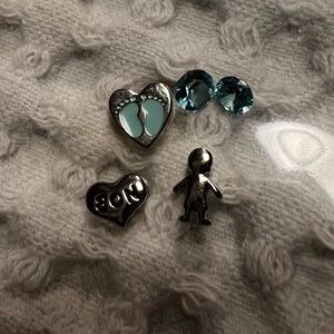Origami Owl 5 pc charm set “baby boy” NEW
